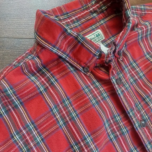 Vintage 90's L.L.Bean Royal Stewart Tartan Shirt Size XL-REG - Picture 2 of 7